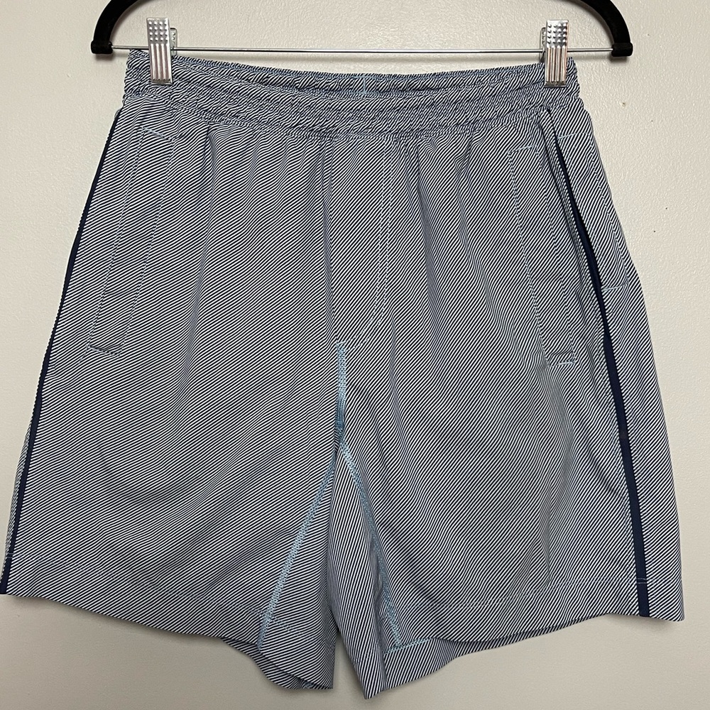 Lululemon‎ Shorts Men's Size Small Blue Stripe Pace Breaker Lined 8” Inseam